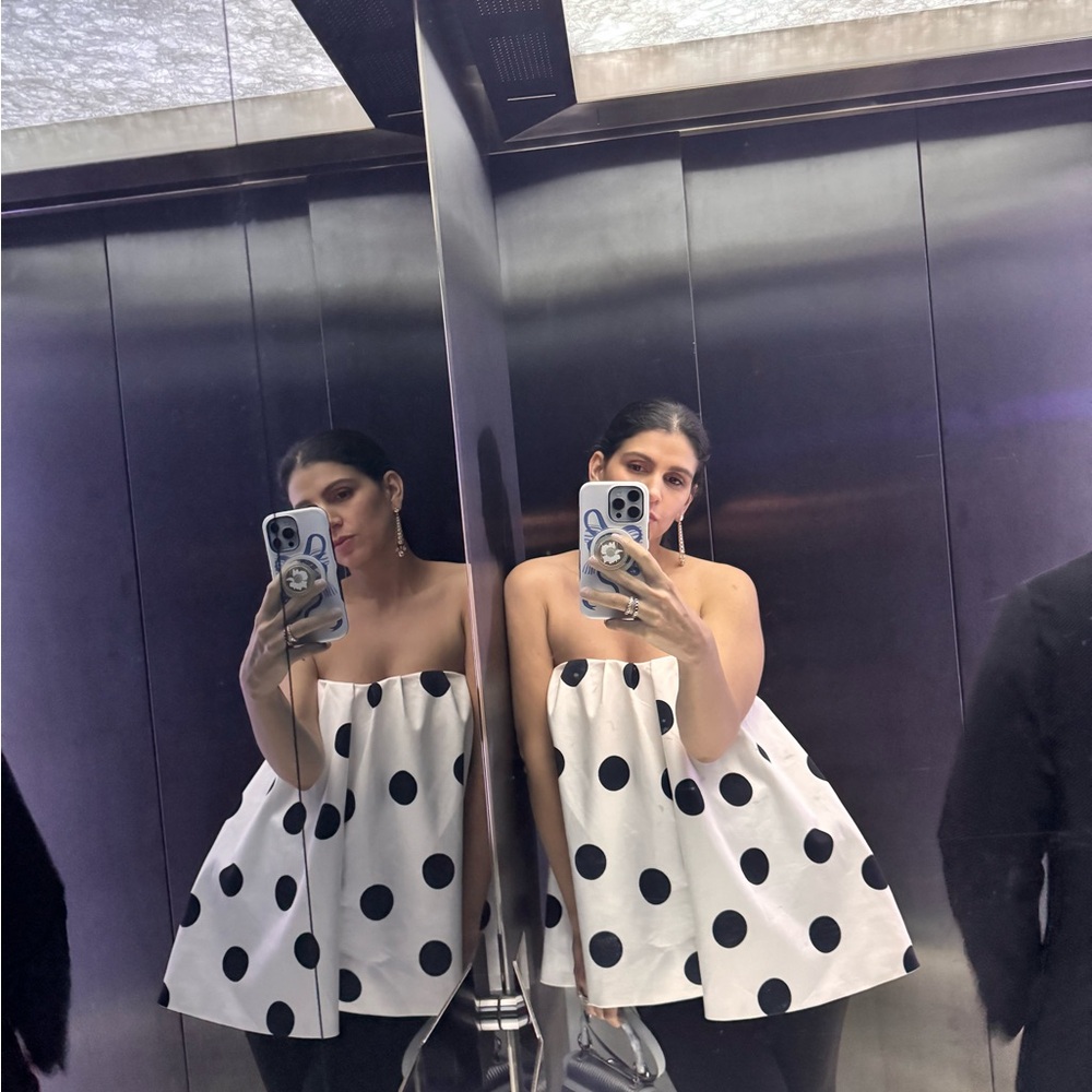 ZARA POLKA DOTS TOP